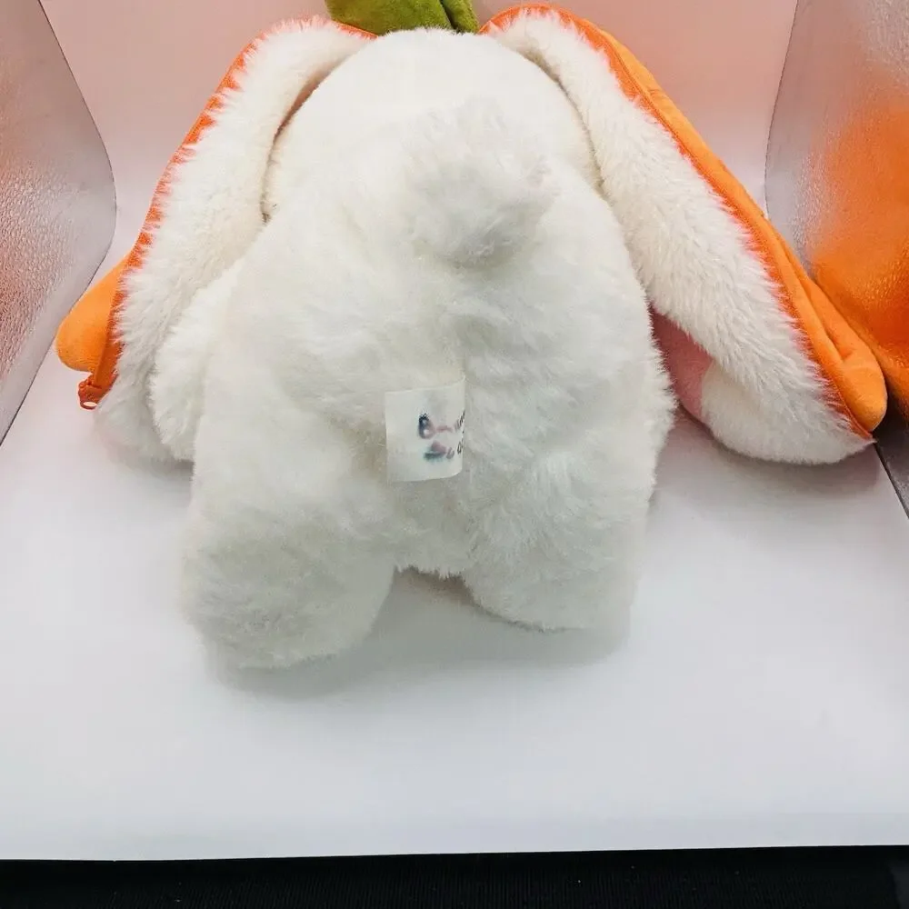 Strawberry Carrot Bunny Plush – Ibentoy Co. Soft Gift Toy for Kids 14” Clean.